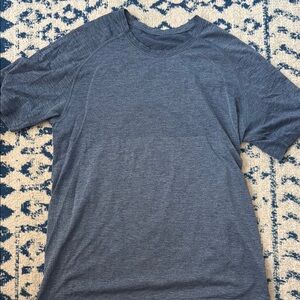 Lululemon Athletica Blue Short Sleeve Tee Casual Crew Neck